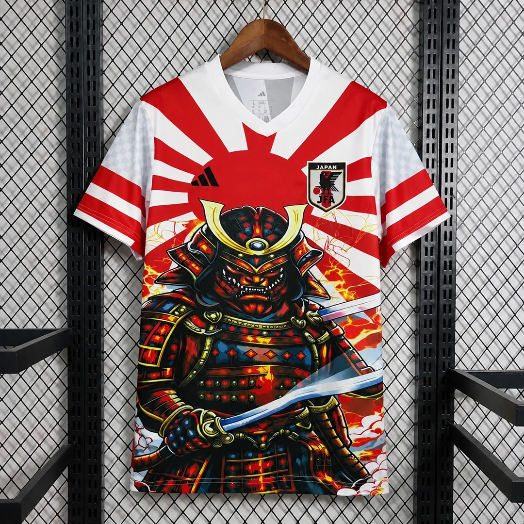 2026 Japan Black Red Samurai Soccer Jersey