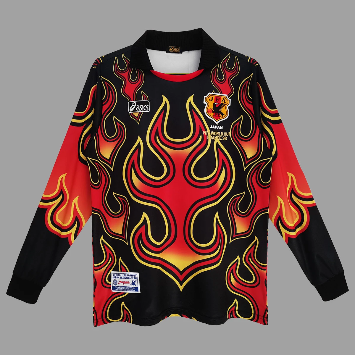 1998 Japan Goalkeeper Long Sleeve Retro Soccer Jersey