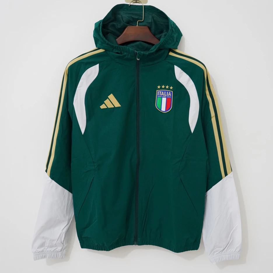 2026 Italy Green Windbreaker