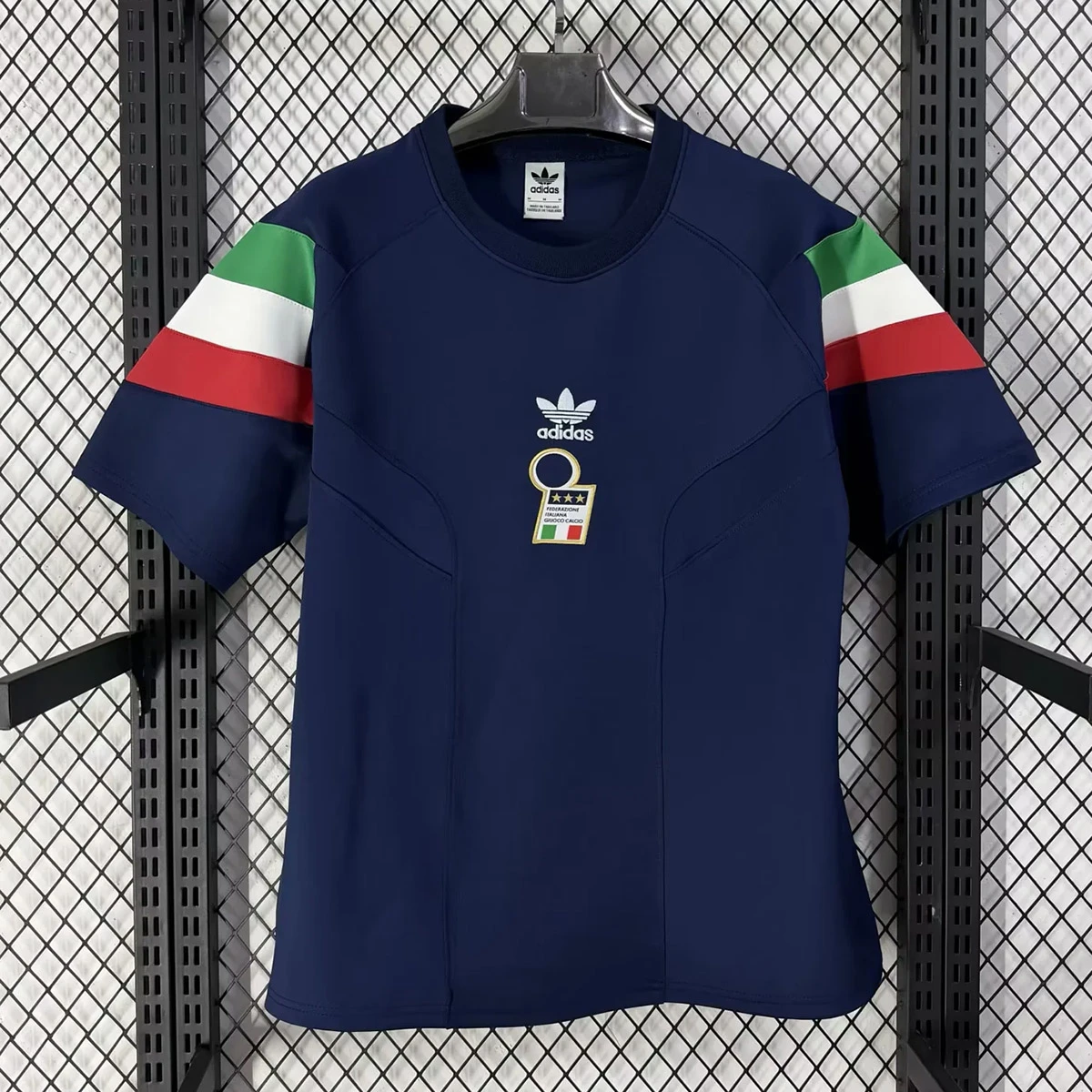 2026 Italy Blue Short Sleeve Sweatshirt