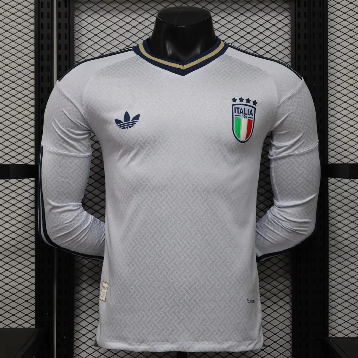2026 Italy Away Long Sleeve Player Version Soccer Jersey
