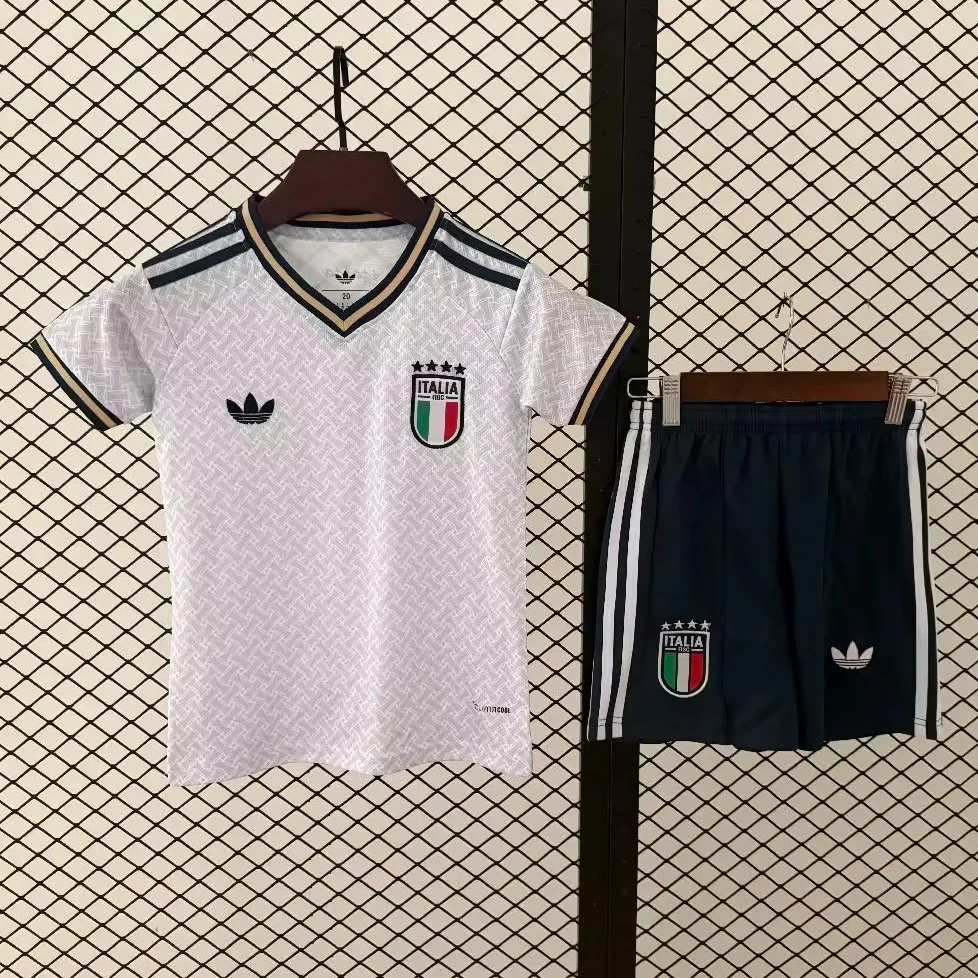 2026 Italy Away Kids Soccer Jersey Size 16-28