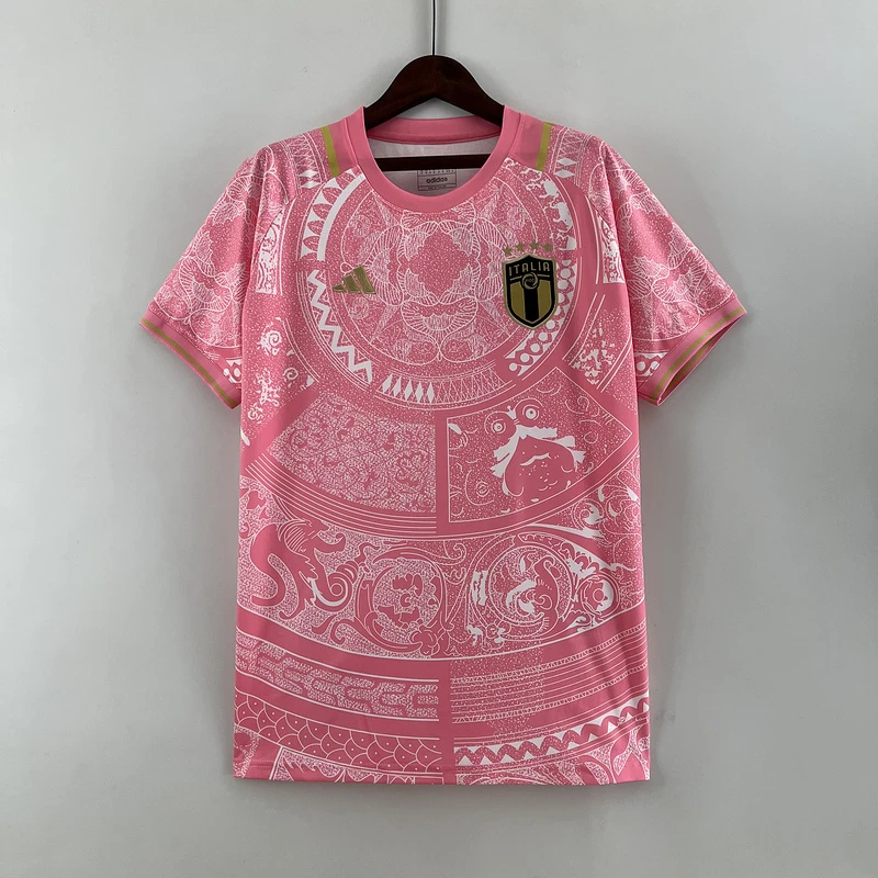 2023 Italy Special Edition Pink Soccer Jersey