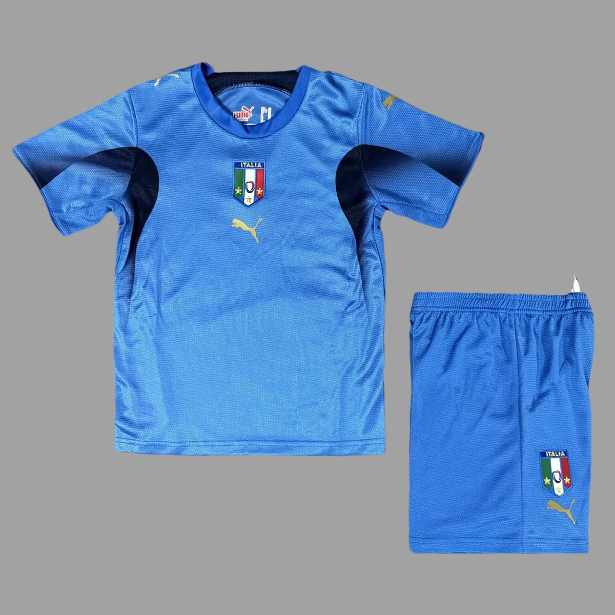 2006 Italy Home Kids Retro Soccer Jersey Size 16-28