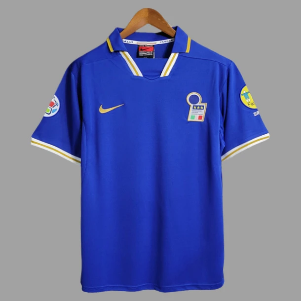 1996 Italy Home Retro Soccer Jersey