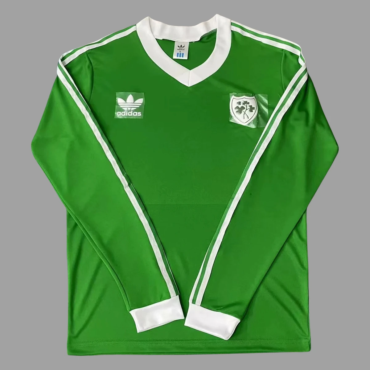 1986 Ireland Home Long Sleeve Retro Soccer Jersey