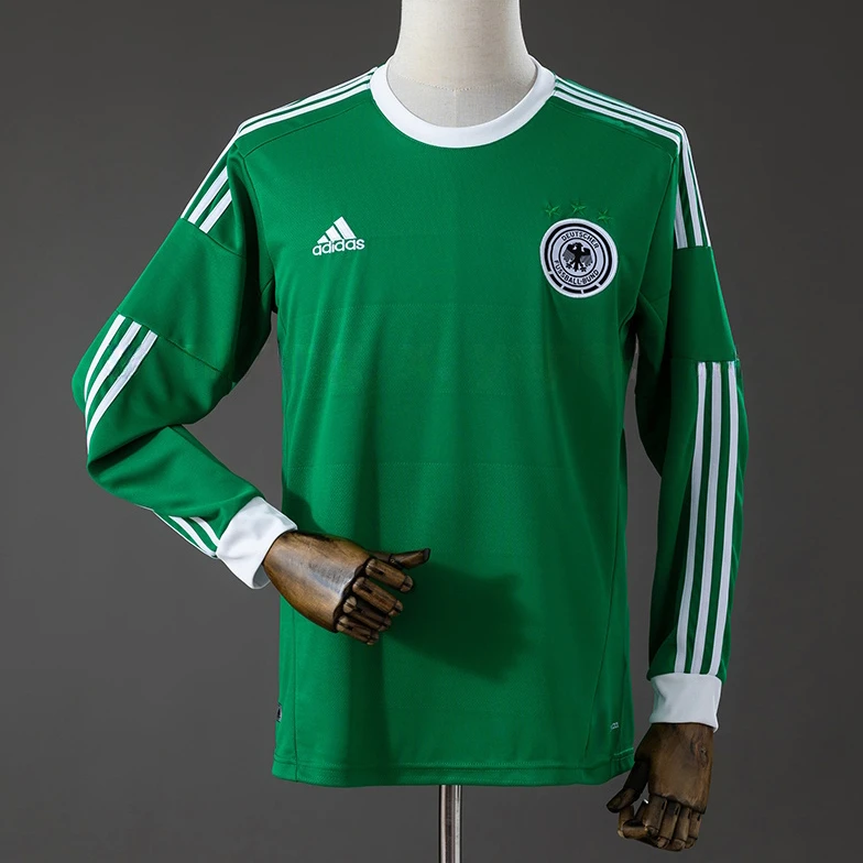 2012 Germany Away Long Sleeve Retro Soccer Jersey