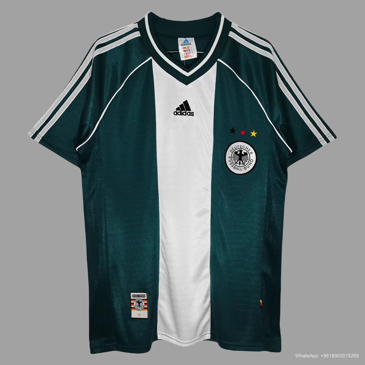 1998 Germany Away Retro Soccer Jersey