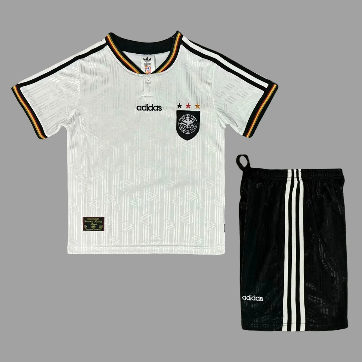 1996 Germany Home Kids Retro Soccer Jersey Size 16-28