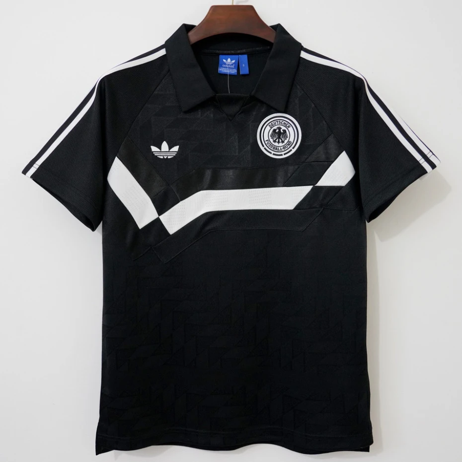 1988/1990 Germany Black Retro Polo T-Shirt