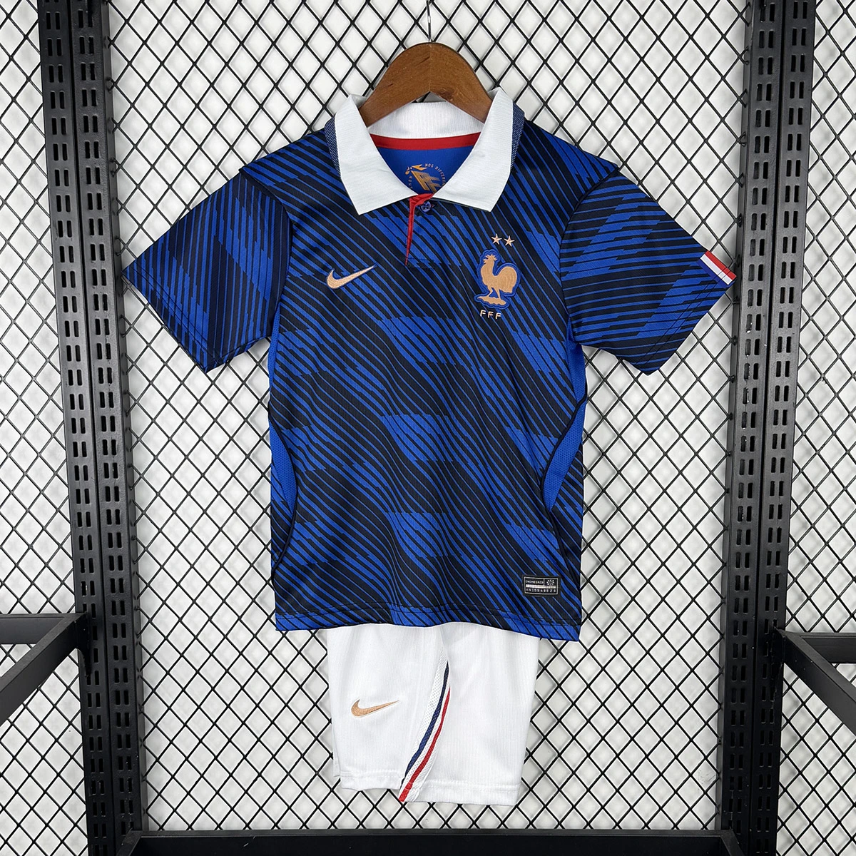 2026 France Home Kids Soccer Jersey Size 16-28
