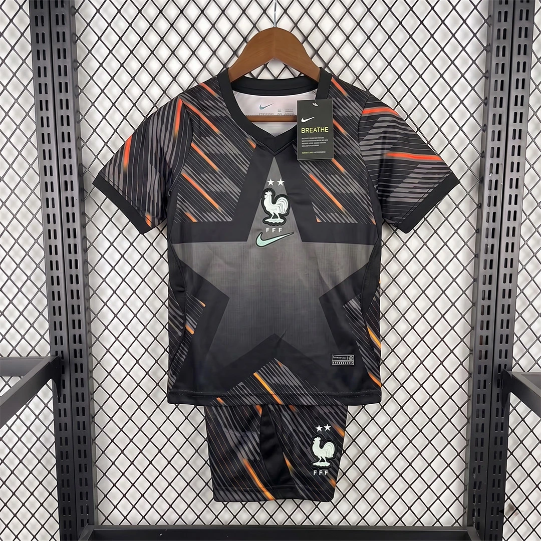 2026 France Goalkeeper Kids Soccer Jersey Size 16-28