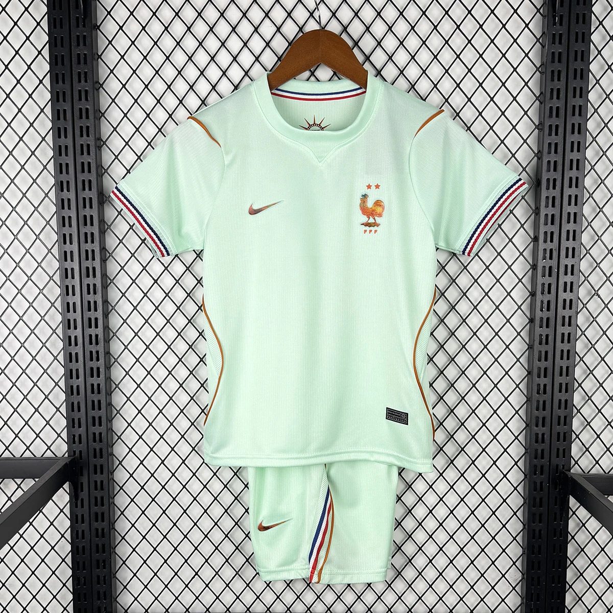 2026 France Away Kids Soccer Jersey Size 16-28