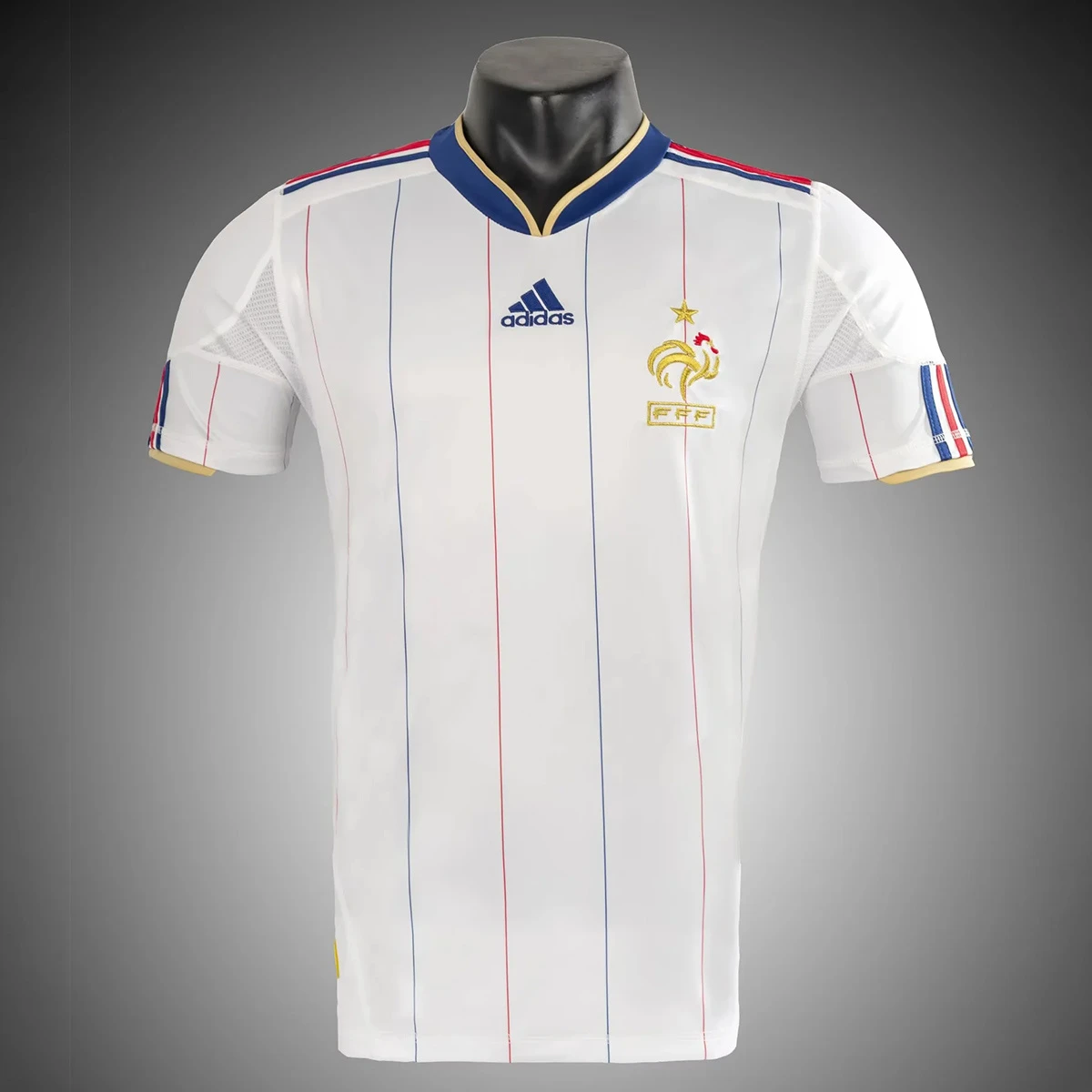 2010 France Away Retro Soccer Jersey