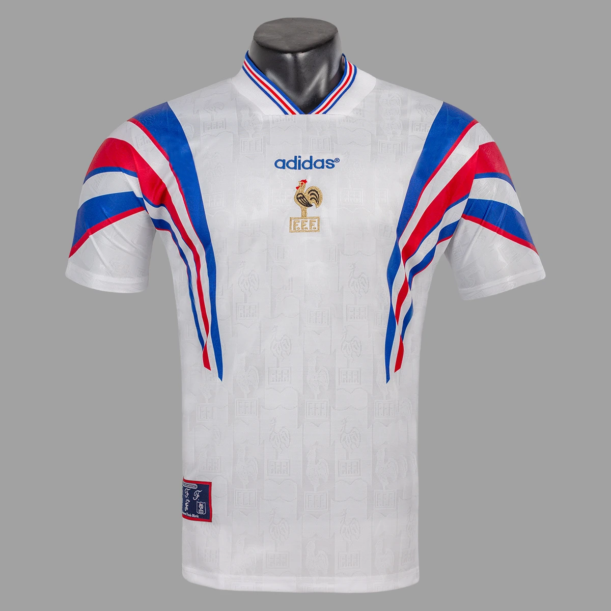 1996 France Away Retro Soccer Jersey