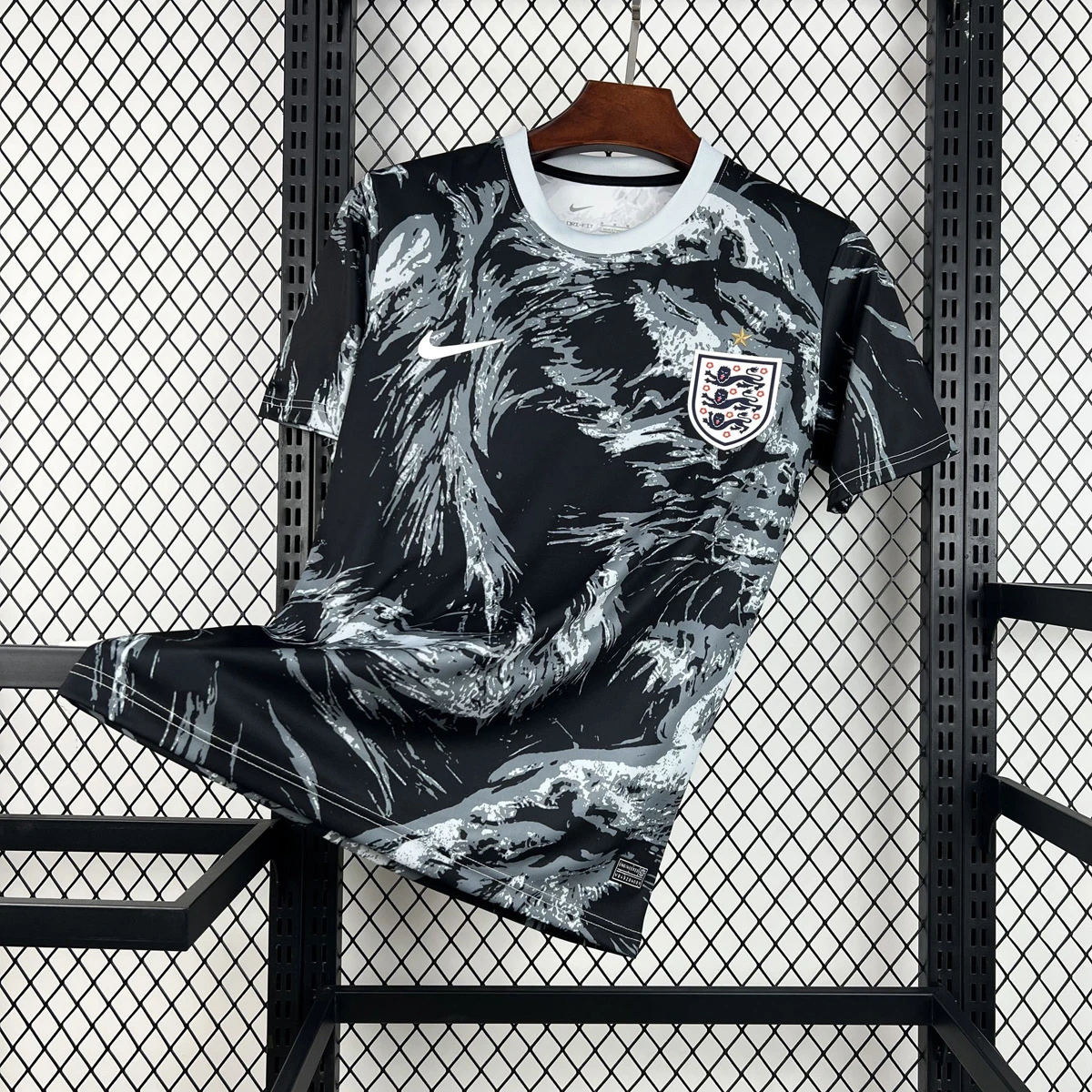 2026 England Special Edition Training Dark Steel Grey Soccer Jersey
