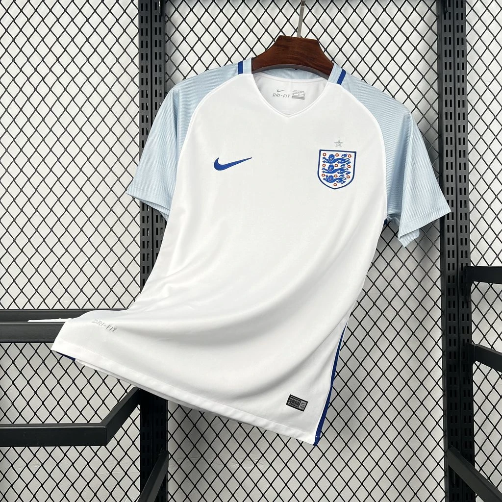 2016 England Home Retro Soccer Jersey