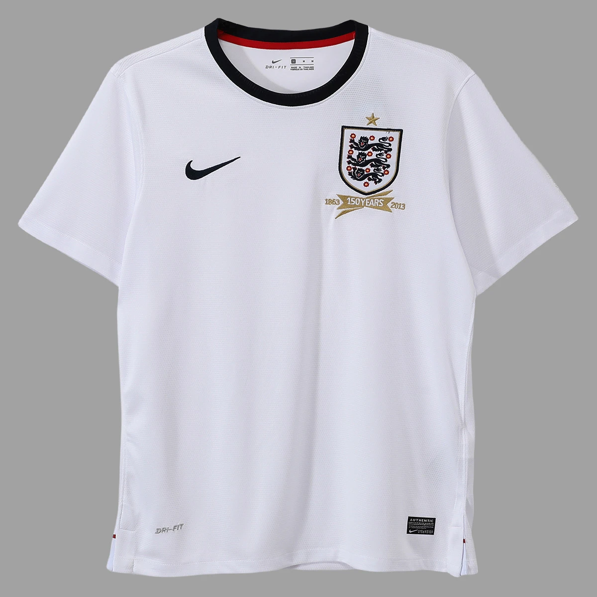 2013 England Home Retro Soccer Jersey