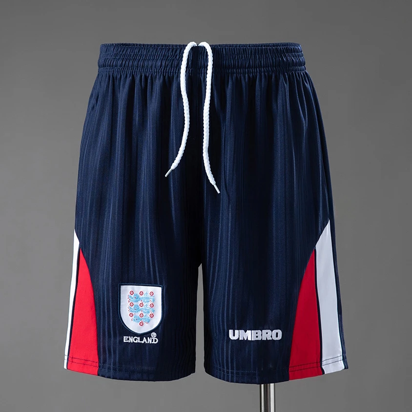 1998 England Home Retro Soccer Shorts