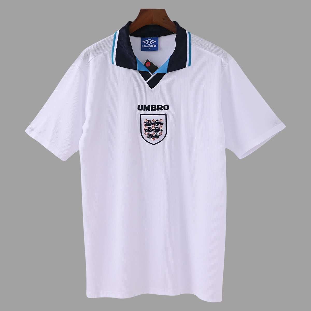 1996 England Home Retro Soccer Jersey