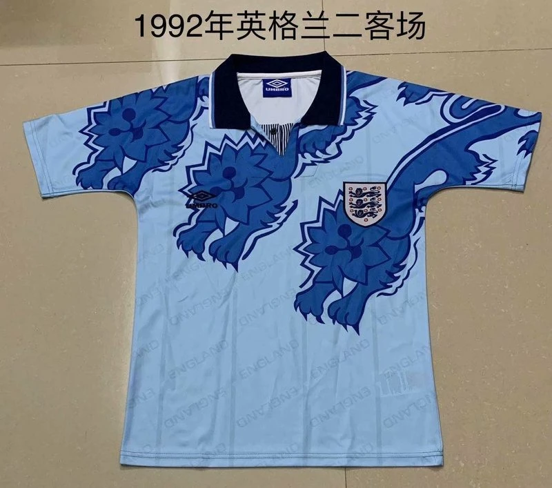 1992 England Third Retro Soccer Jersey