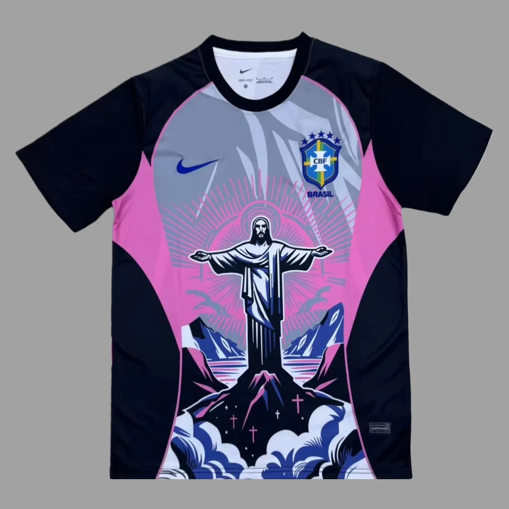 2026 Brazil JESUS Rose Soccer Jersey