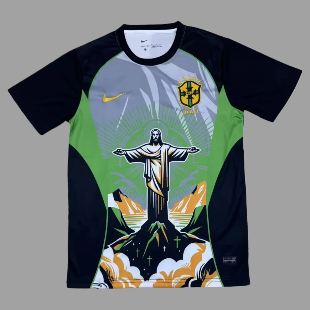 2026 Brazil JESUS Green Soccer Jersey