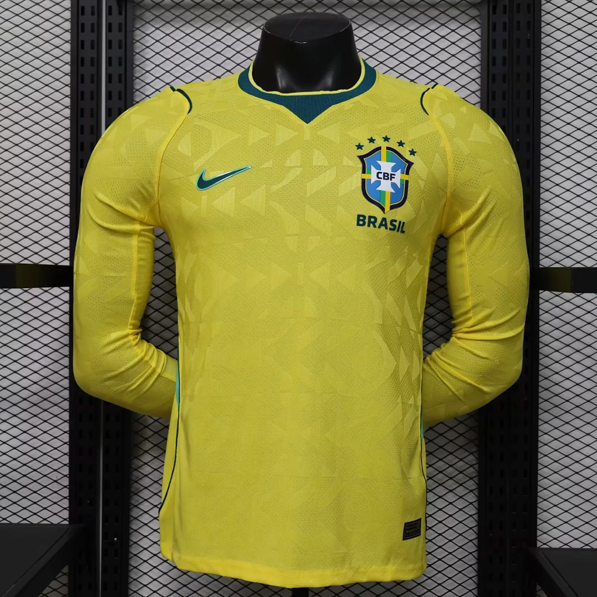 2026 Brazil Home Player Version Long Sleeve Soccer Jersey