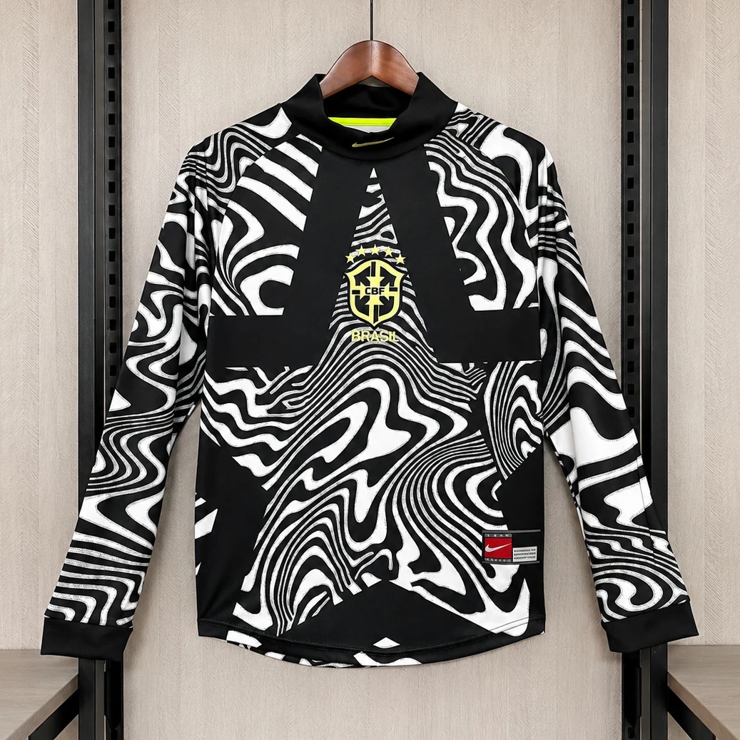 2026 Brazil Goalkeeper Long Sleeve Soccer Jersey