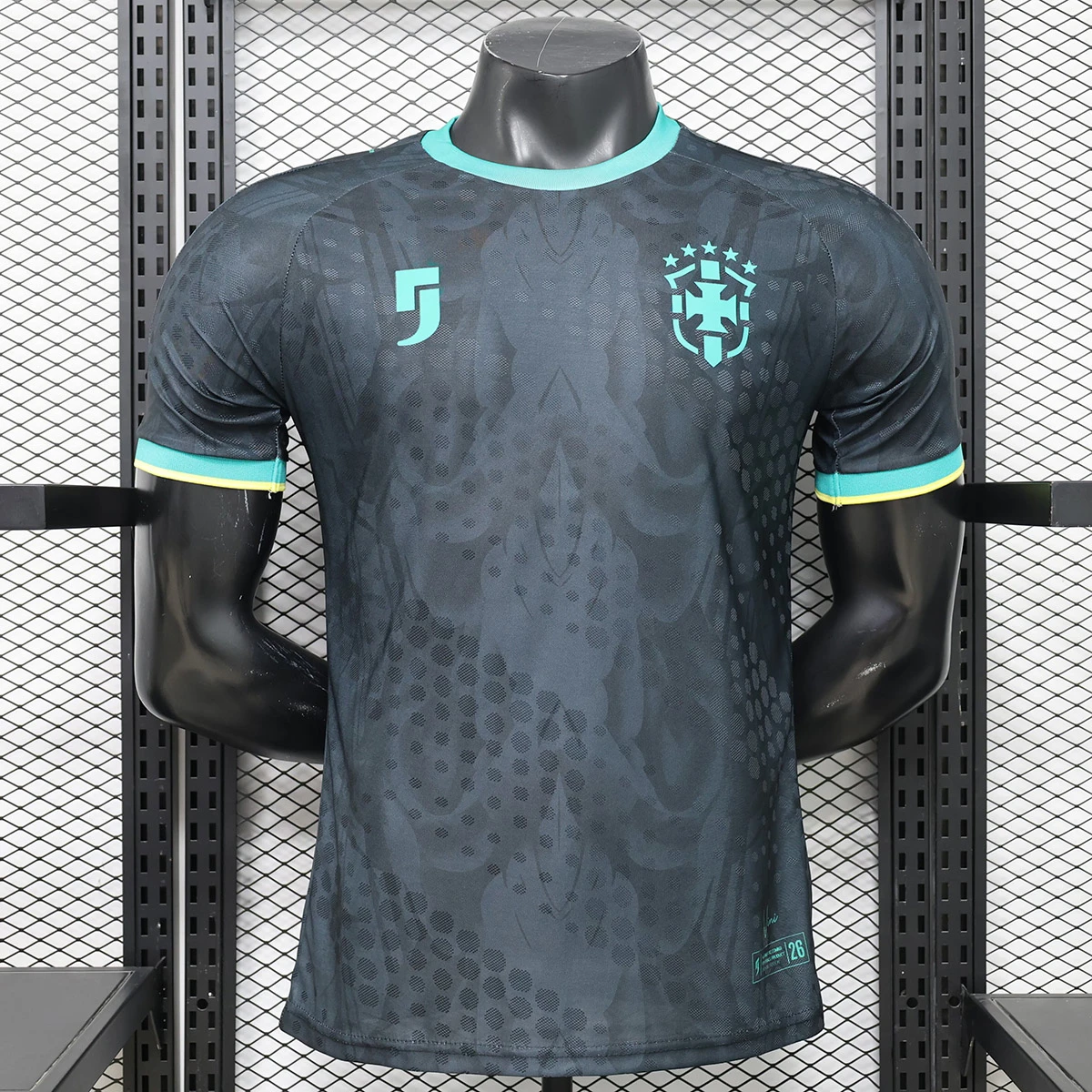 2026 Brazil Emerald Nights Special Player Version Black Soccer Jersey