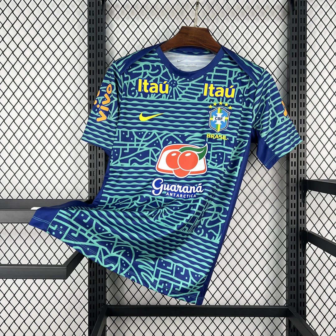 2024 Brazil Pre-Match Soccer Jersey