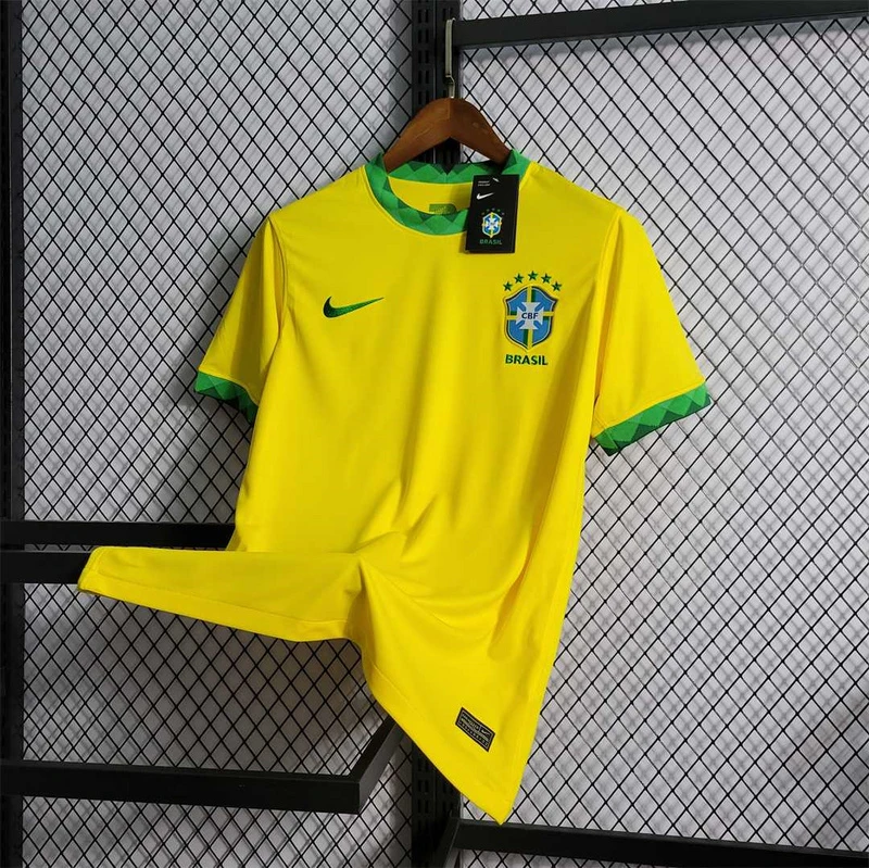 2021 Brazil Home Retro Soccer Jersey