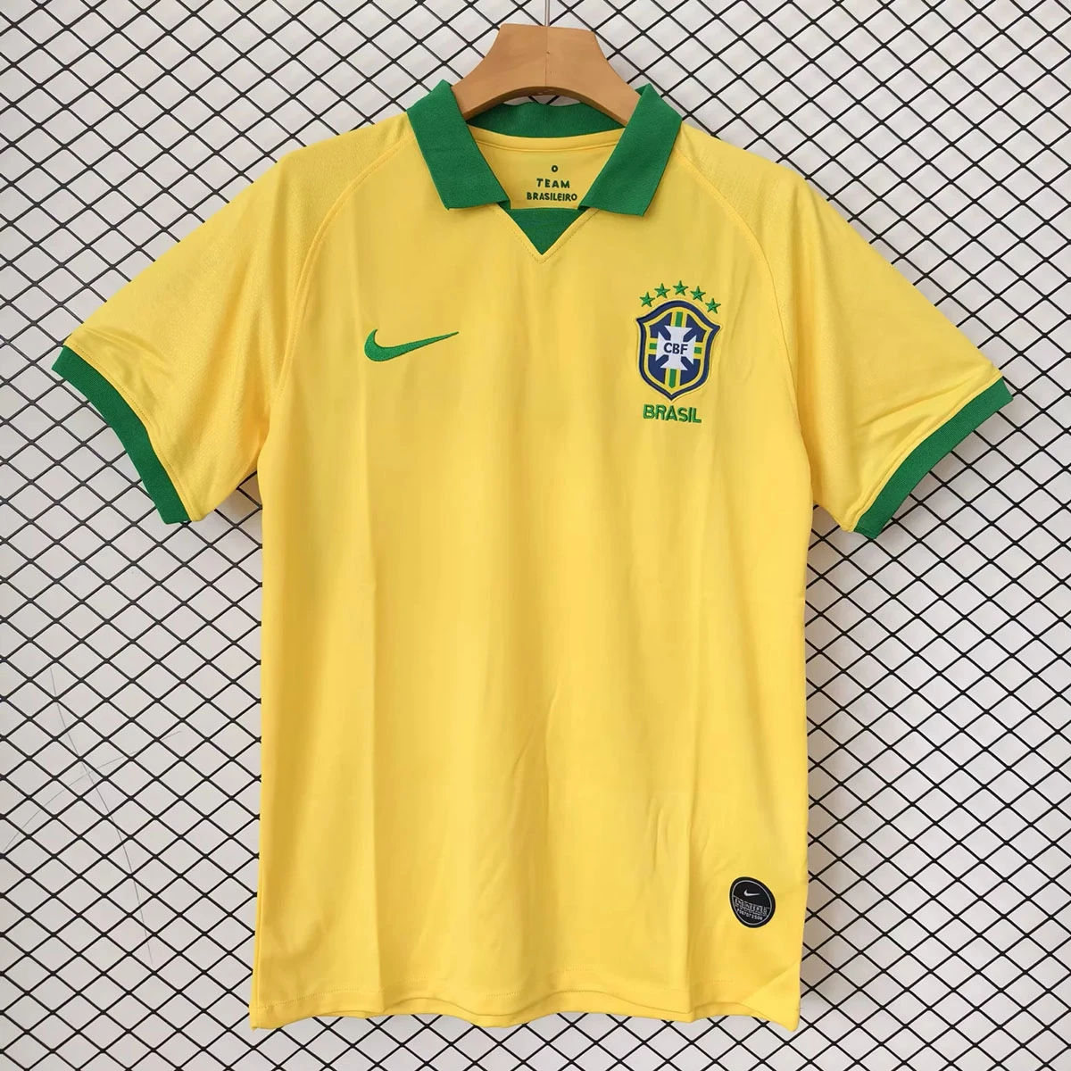 2019 Brazil Home Retro Soccer Jersey