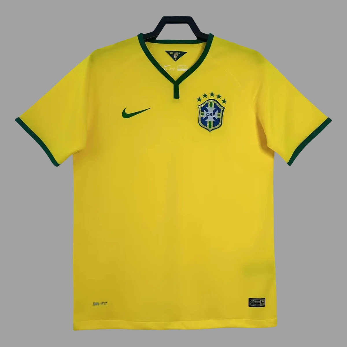 2014 Brazil Home Retro Soccer Jersey