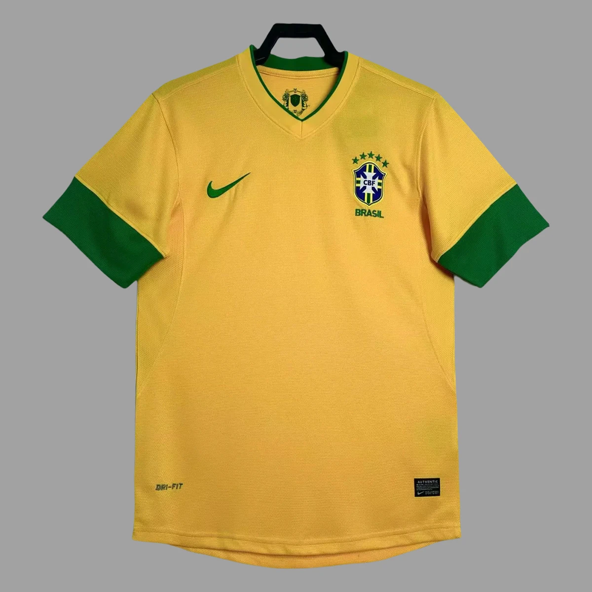 2012 Brazil Home Retro Soccer Jersey