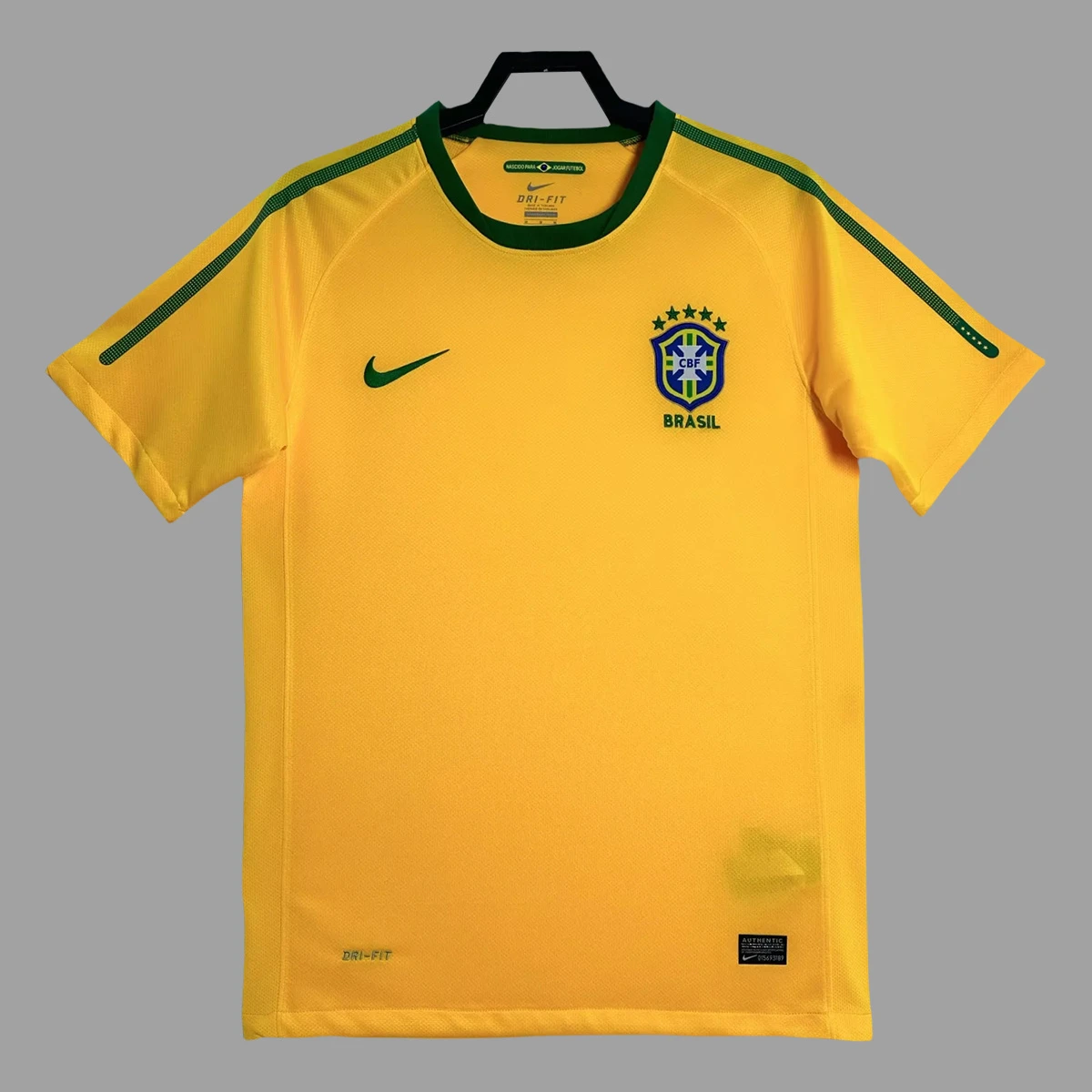 2010 Brazil Home Retro Soccer Jersey