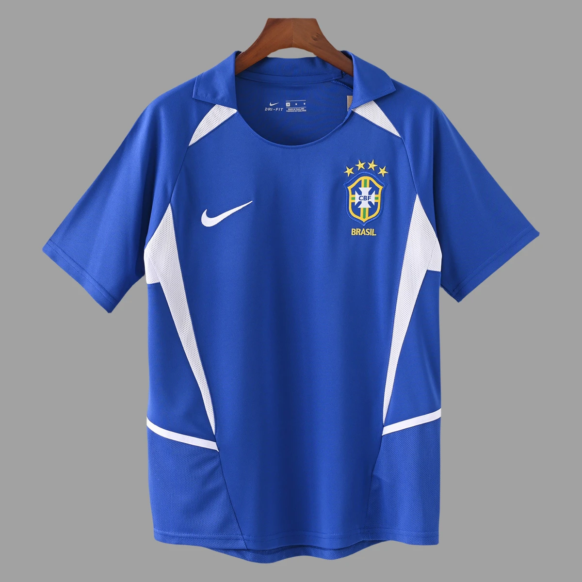 2002 Brazil Away Retro Soccer Jersey