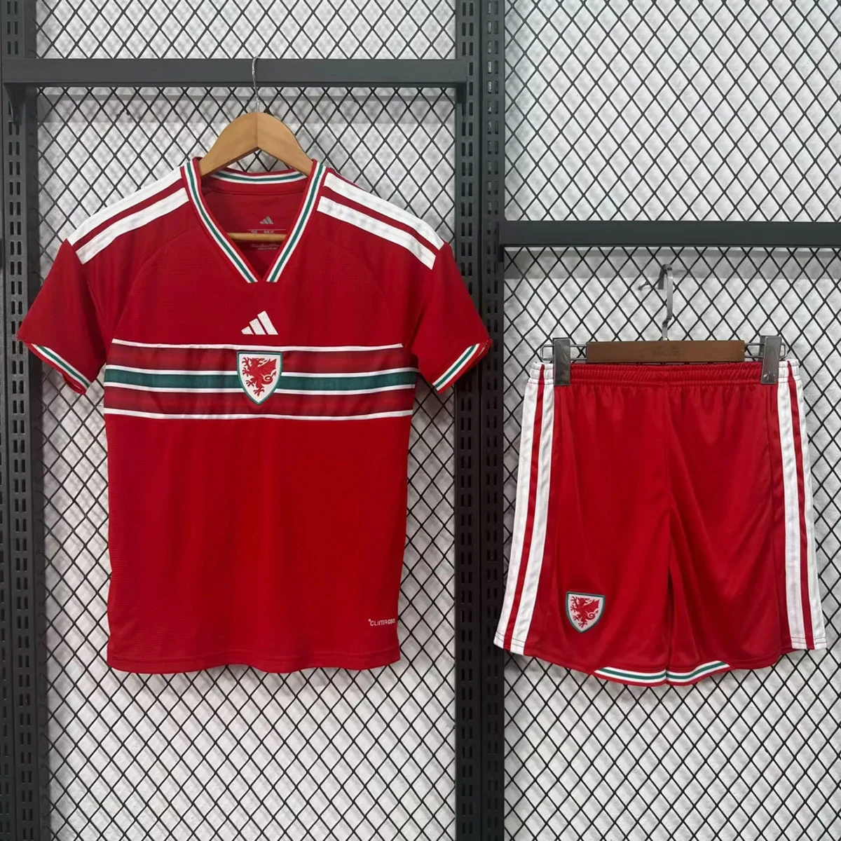 2026 Wales Home Kids Soccer Jersey Size 16-28