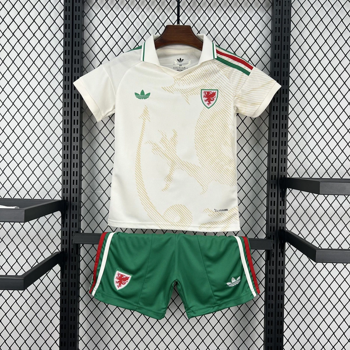 2026 Wales Away Kids Soccer Jersey Size 16-28
