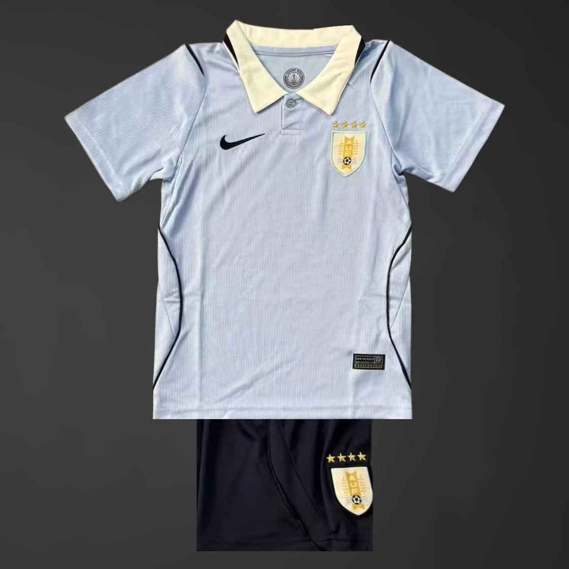 2026 Uruguay Home Kids Soccer Jersey Size 16-28