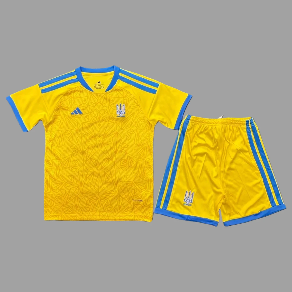 2026 Ukraine Home Kids Soccer Jersey Size 16-28