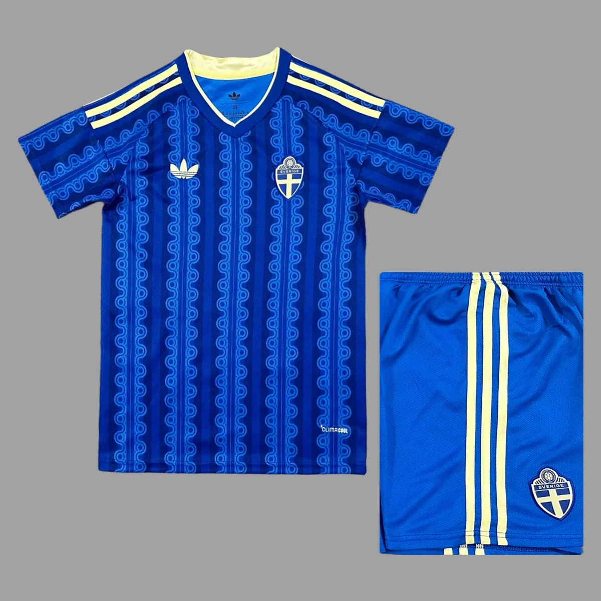 2026 Sweden Away Kids Soccer Jersey Size 16-28