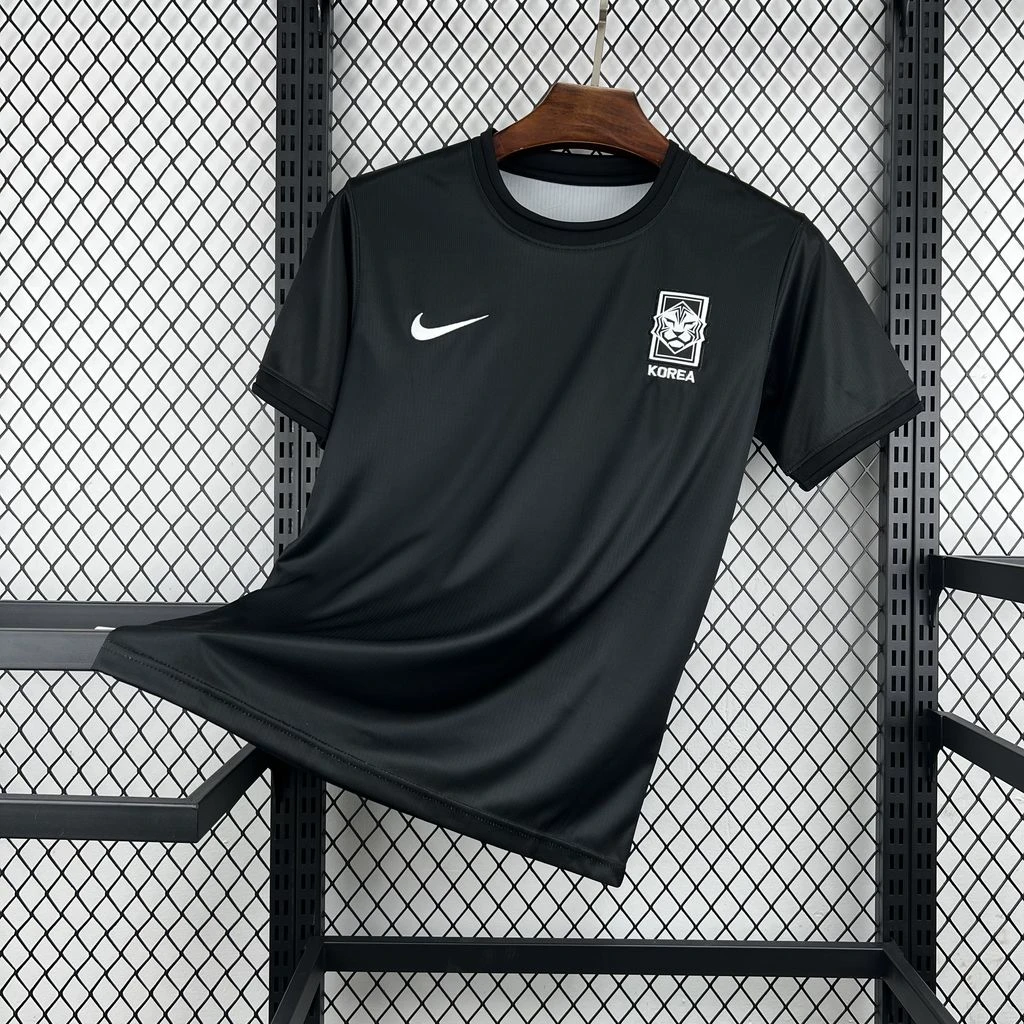 2026 South Korea Essential Black Soccer Jersey