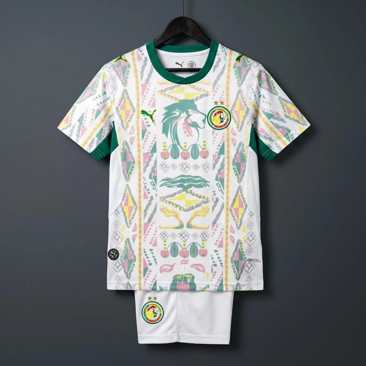 2026 Senegal Home Kids Soccer Jersey Size 16-28