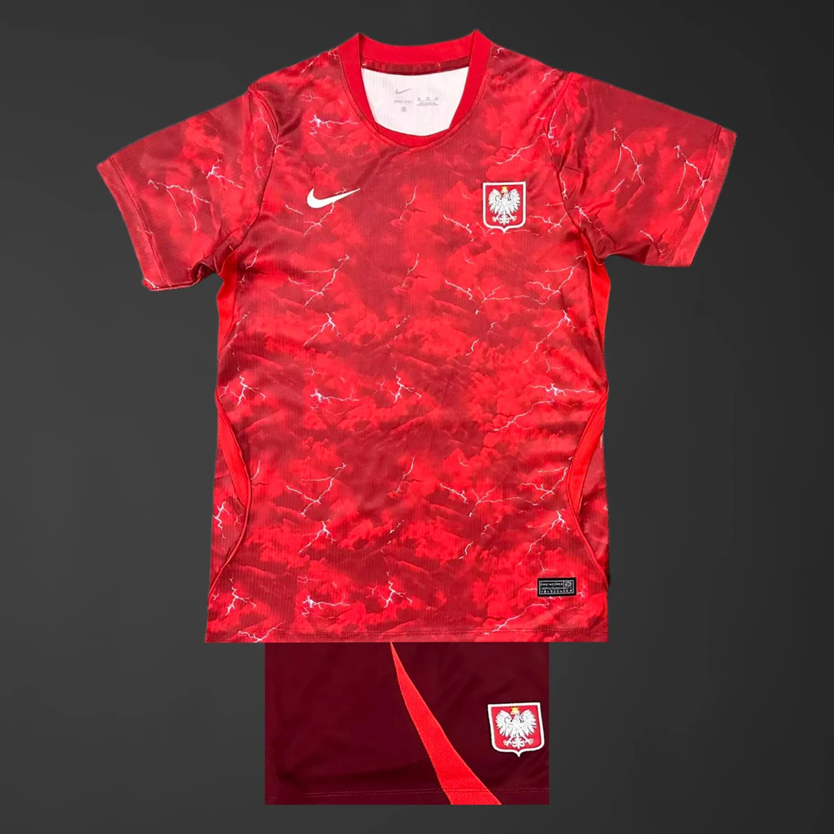 2026 Poland Away Kids Soccer Jersey Size 16-28