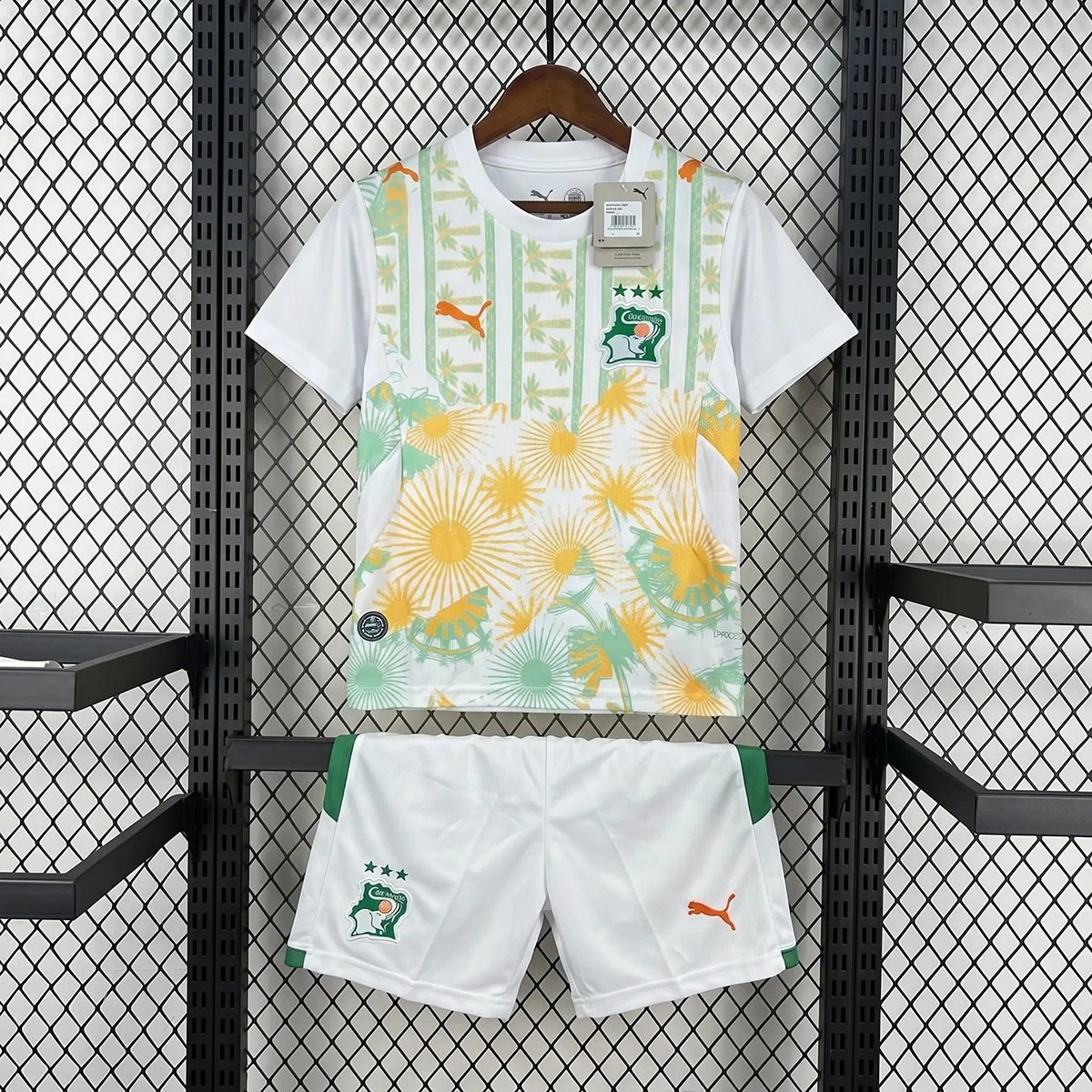 2026 Ivory Coast Away Kids Soccer Jersey Size 16-28