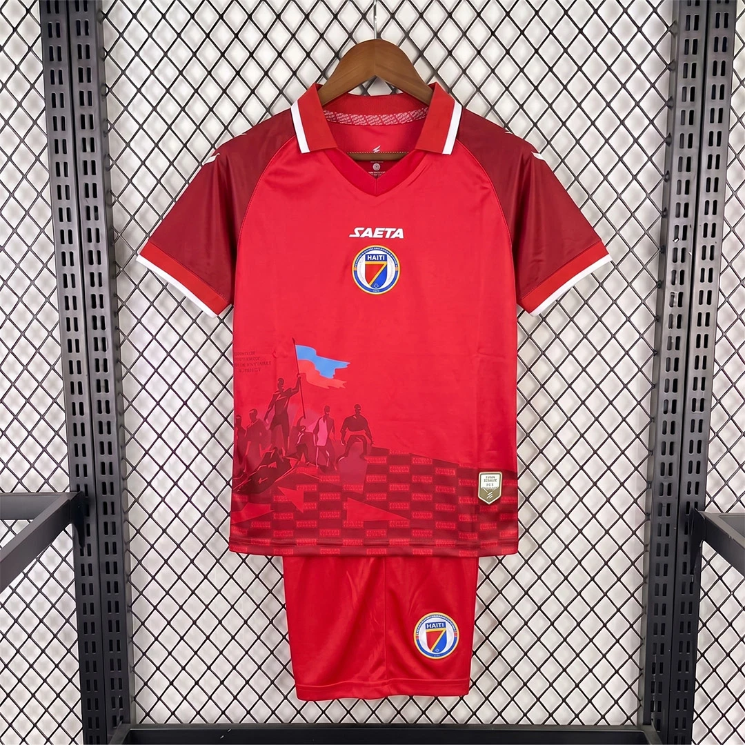 2026 Haiti Third Kids Soccer Jersey Size 16-28