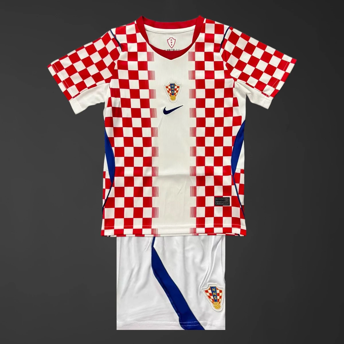 2026 Croatia Home Kids Soccer Jersey Size 16-28