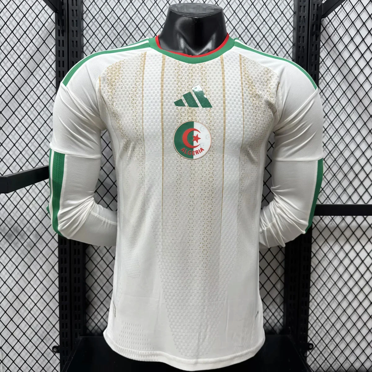 2026 Algeria Home Long Sleeve Player Version Soccer Jersey