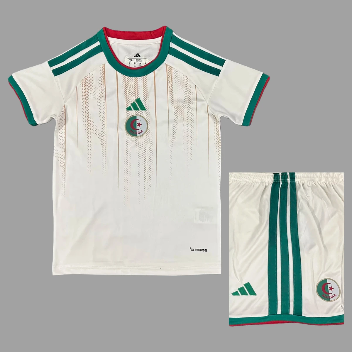 2026 Algeria Home Kids Soccer Jersey Size 16-28